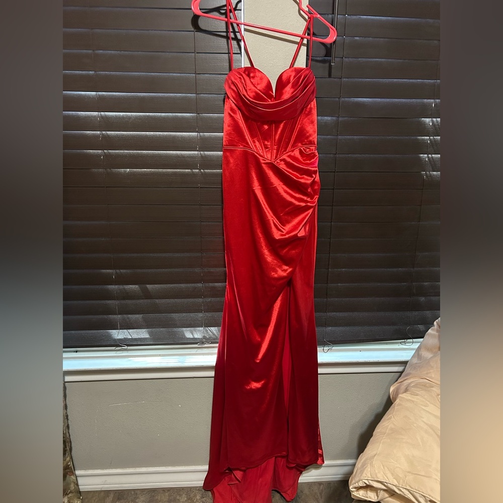 Elegant Red Evening Gown